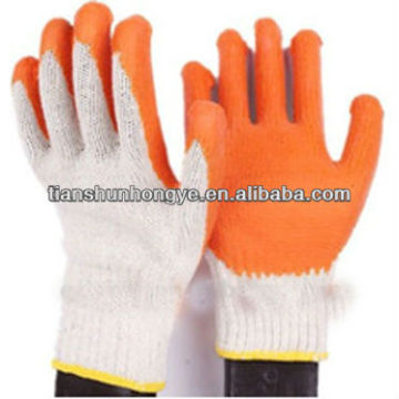 Safety polyester shell latex rubber insulating gloves