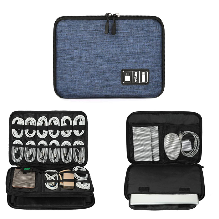 Electronic Accessories Cable Organizer Bag Charging Cable Cellphone Mini Tablet Waterproof Travel Cable Storage Bag