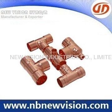 Copper End Feed Fittings - Reducing Tee &amp; Equal Tee 