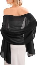 Chiffon Shawl Wraps for Women Evening Dresses Soft Scarf Formal Wedding Bridal Scarves