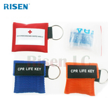 Red cross cpr mask/bag valve mask/mask pocket for cpr