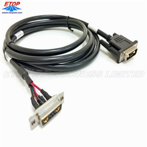 D-Sub 5Pin wanita ke Male Converter Cable Assembly