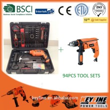 122pcs Home Repair Tool Kit hammer drill tool kits