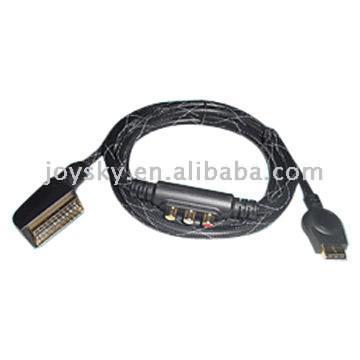 Compatible Ps3 RGB + AV Cable(for ps3-700)