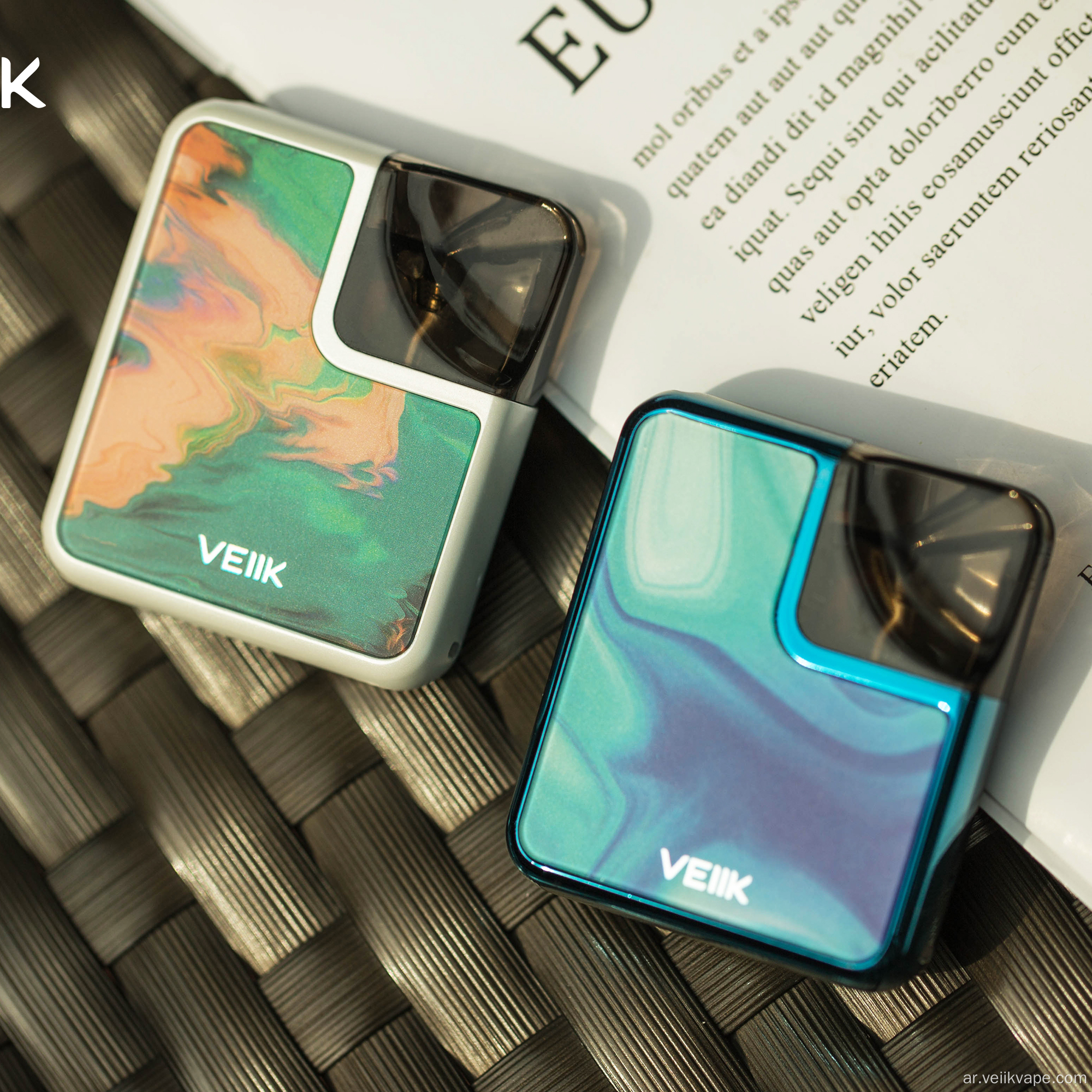 بطارية 2 مل قابلة لإعادة التعبئة ماركة VEIIK Pod Pod Vape Pen