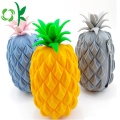 Ananas vorm siliconen portemonnee houder met ritssluiting