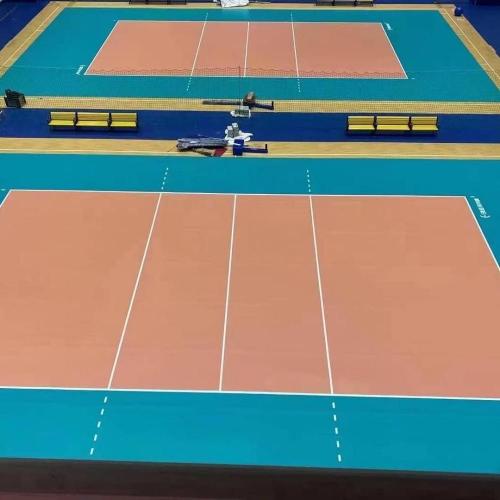 piso de la cancha de vinilo de voleibol