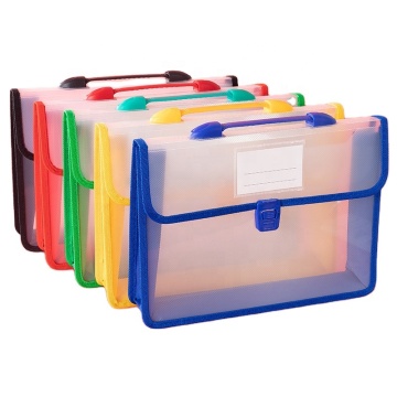 Clear A4 Expandable Plastic Document Wallet