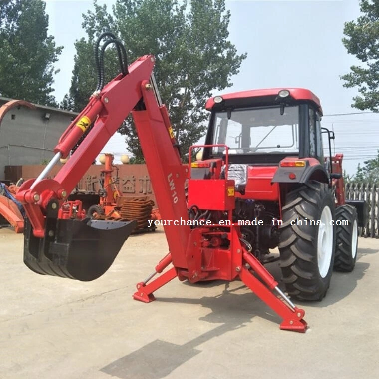 Russia Hot Sale Lw-10 Heavy Duty 70-120HP Tractor Mounted 3 Point Hitch Pto Drive Hydraulic Backhoe