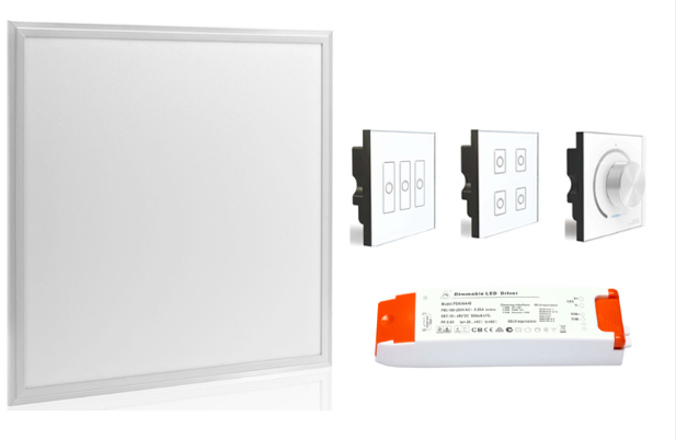 48W 600x600 Dimmable Led Flat Panel Ceiling Light
