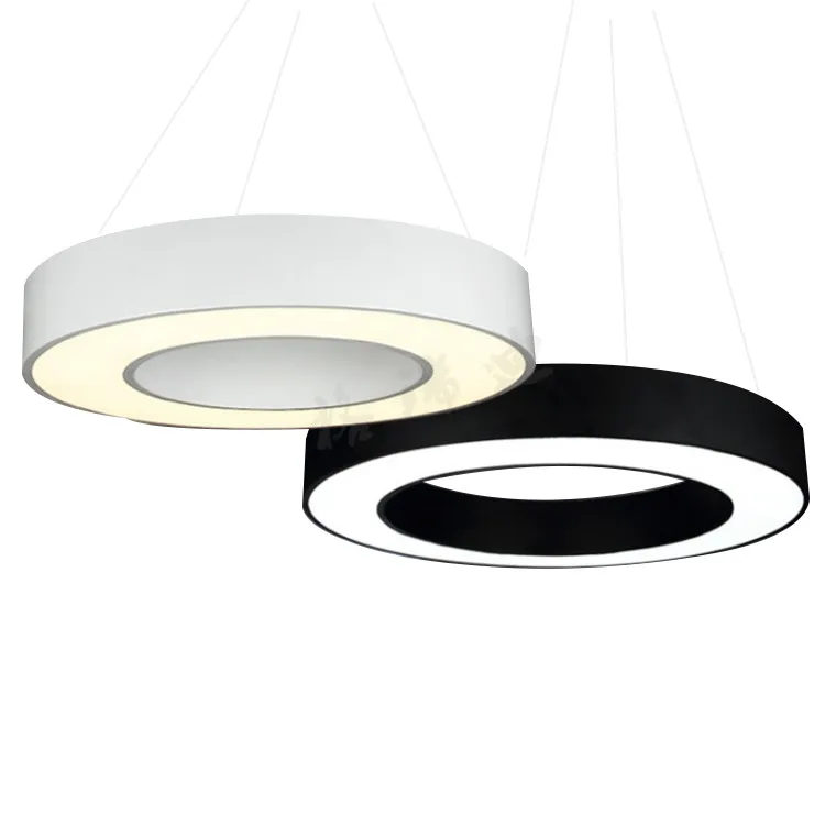 Sleek Modern LED Ring Pendant Light for Elegant Offices