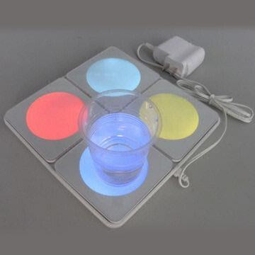Flashing Decoration LED Coasters with IP44