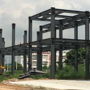 Two Story Steel Structure Workshop Building Construction