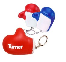 PU Stress Reliever Ball Keychain
