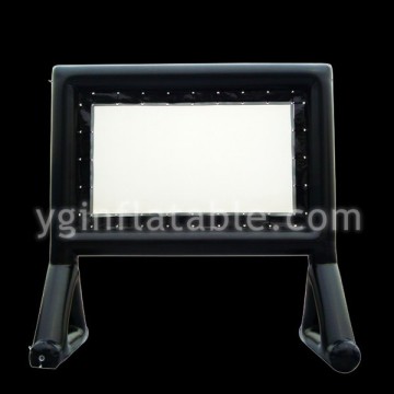 Black Frame Inflatable Screen