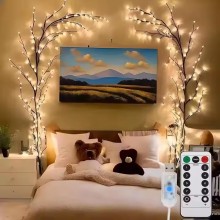 Twig String Lights - Willow Tree Vine Fairy Lights for Indoor Decoration: Bedroom, Living Room, Christmas Lights