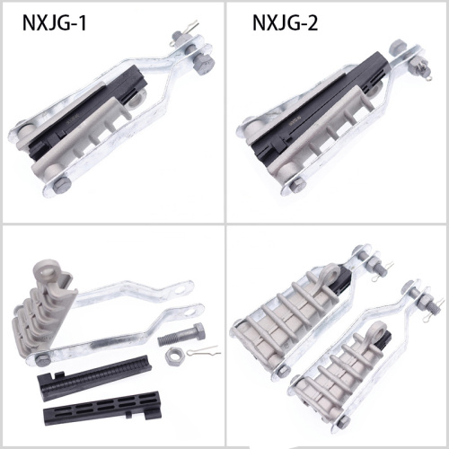 Subvisoras de cepa de cuña NXJG y NXJL para cable de aislamiento Subenalización de tensión de aluminio CLAMP AL CLAMP de anclaje