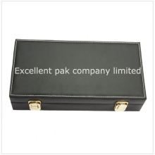 high end luxury travel pillow pu leather watch boxes