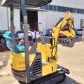 Excavator mini dengan booming ayunan 1.2t mini penggali