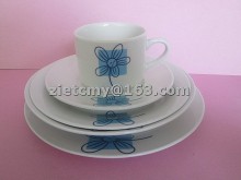 cheap modern design porcelain dinnerware with customized logo