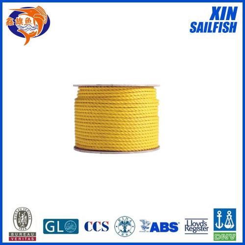 3 strand colored polypropylene rope