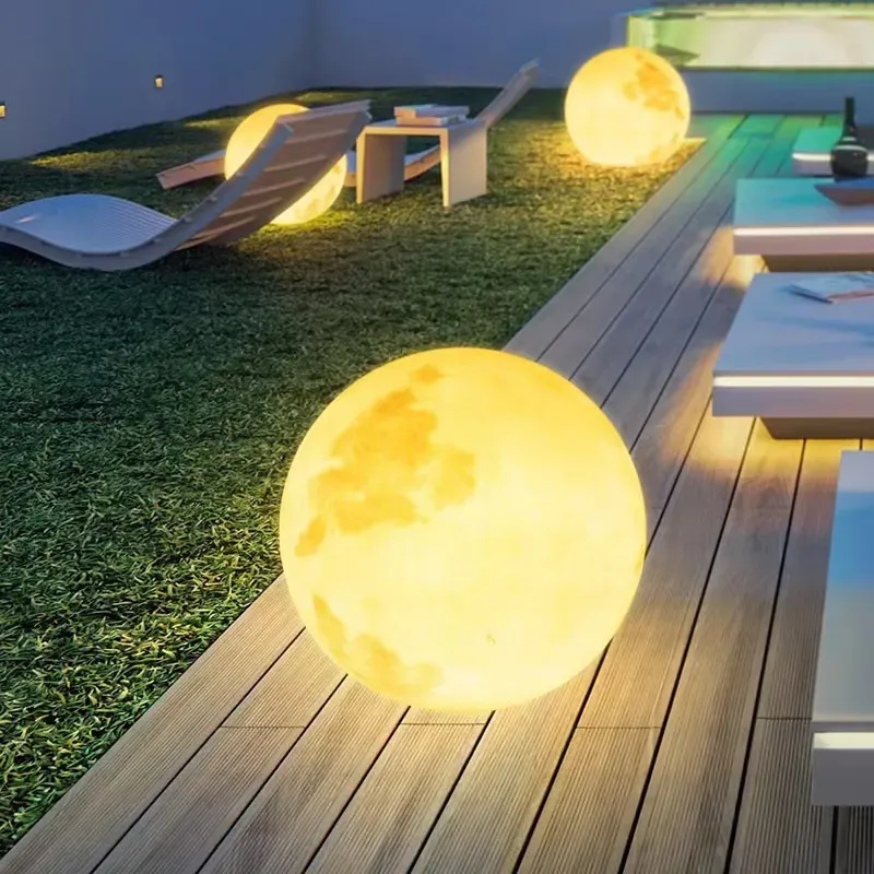 Eco-Friendly Round Solar Garden Light with Warm Glow