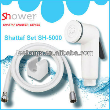 White Muslim Toilet Shower Shut Off Shower Set