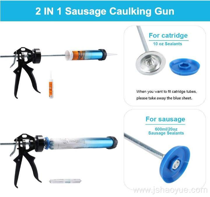 Sausage Caulking Gun Cartridge Manual Applicator Gun