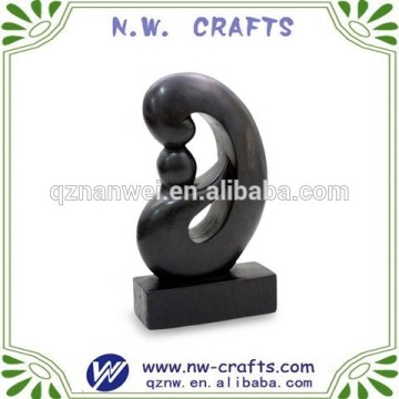 Abstract Resin mother and child statue