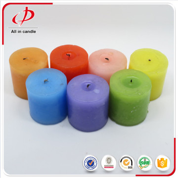 Round shape religious lighting white pillar candle