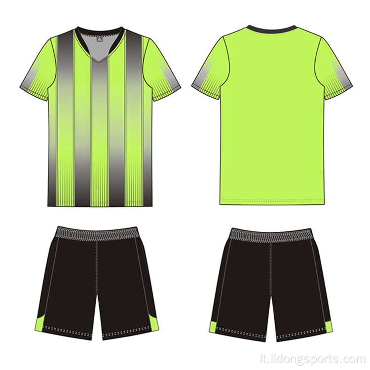 Camicie da calcio a buon mercato all&#39;ingrosso maglia da calcio verde personalizzato