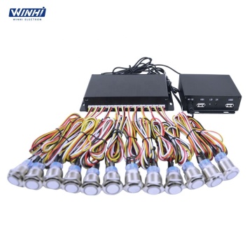 Museum Advertising Digital Signage Display Media Player: MPC1920-12L Smart TV Box with 12 LED Button Quick File Switching