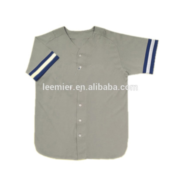 Custom men's sublimation button up baseball shirt