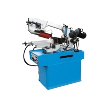 Portable metal cutting band saw for cutting pipe