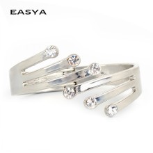 2015 Simple Metal Rhinestone Bangle