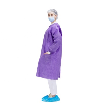 Waterproof Anti-static Blue Disposable Lab Coat