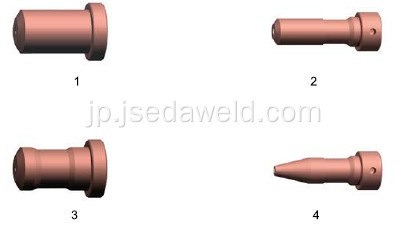 ESAB PT-23/27のプラズマ消耗品