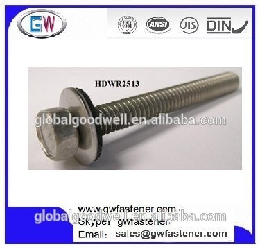 Stainless Steel Hex Head Screw with washer