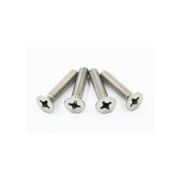 Sekrup Kepala Countersunk Tersembunyi dari Stainless / Steel Cross