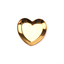 Golden Rose Heart Shape Small Candle Tray Holder