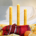 Spiral 100 Percent Pure Beeswax Dinner Candles