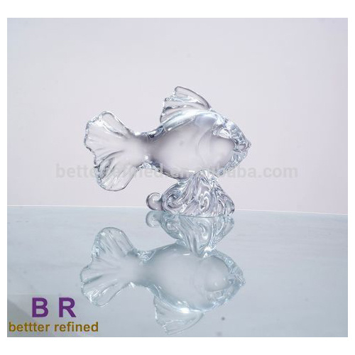 Glass Fish Shaped  Decoration