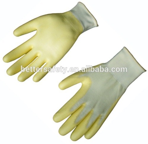 Women Colorful PU Coated Safety Glove anti-static