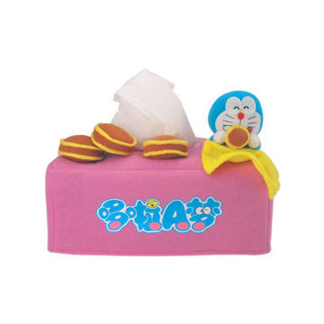 Plush tissue case, ideal for promotions, customized colors are welcome