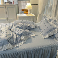 Veludo tufted personalizado duvetcover quarto cama king set