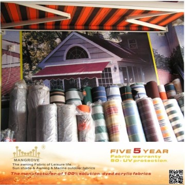 high UV protection awning fabric, 100% solution dyed acrylic fabrics
