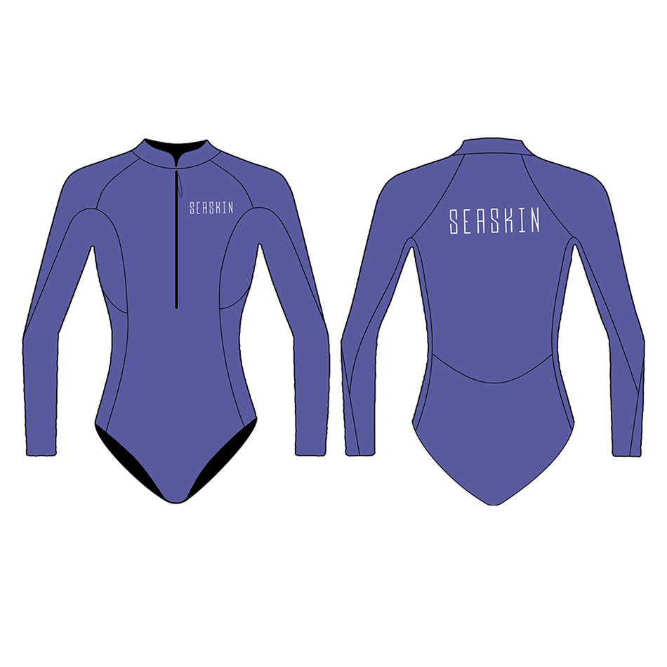 Seaskin Ladies 3mm Depan Zip Bikini Potong Wetsuit