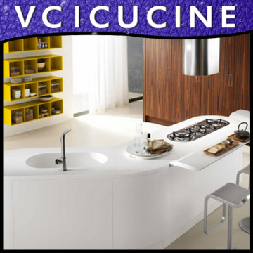 White PVC furniture kitchen cupboard design