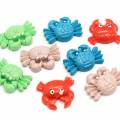 Multi Color Flat Back Mini Crab Resin Cabochon For Handmade Craft Decoration Kids Toy Ornaments Bead Spacer