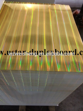 Pet gold laser aluminum foil metallized paper